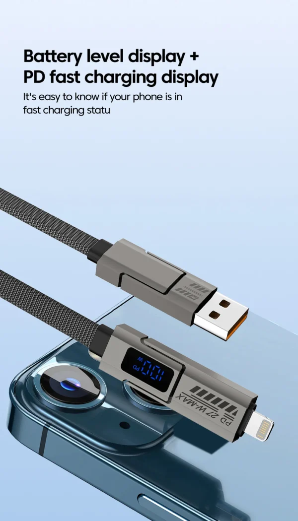 WIWU 4 IN 1 USB CABLE 100 W